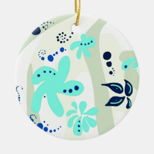 Trending abstrakte Muster helle Farbe Blumenblume Keramikornament