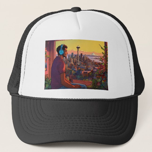 Trending Cap for Mens Truckerkappe (Vorderseite)