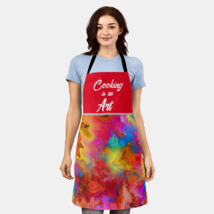 TRENDING KOCHEN IST EINE KUNST REGENBOGEN  SCHÜRZE