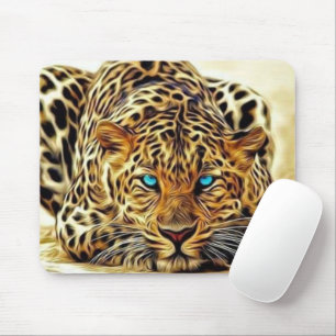 Trending Leopard Blue Eyes Mousepad