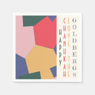 Trending Modern Chanukah Dreidels Serviette
