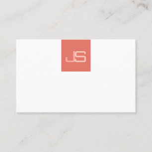 Trending Modern Monogram Elegant Template Visitenkarte