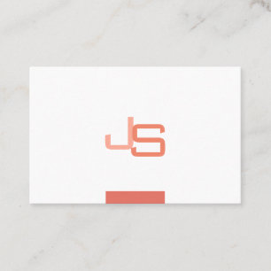 Trending Monogram Modern Elegant Template Visitenkarte