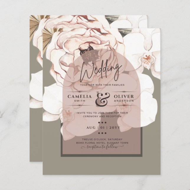 Trending MOSS BLUSH WEDD Sage Dusty Pink (Vorne/Hinten)