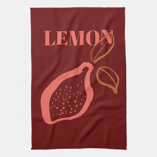 Trending Obst und Gemüse Illustrationen Geschirrtuch (Vertikal)