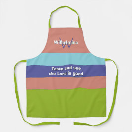 Trending Personalisiert TASTE UND SEHEN Christlich Schürze