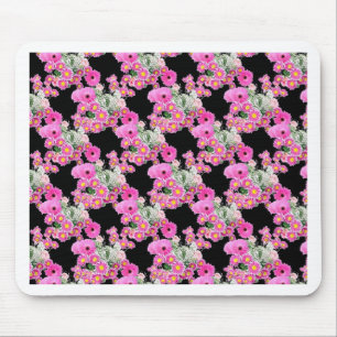 Trending Pink Schwarz Muster Zubehör Mousepad