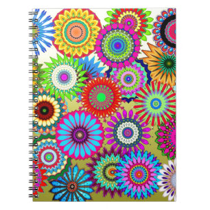 Trending Psychadelic Blume Power Druckzubehör Notizblock