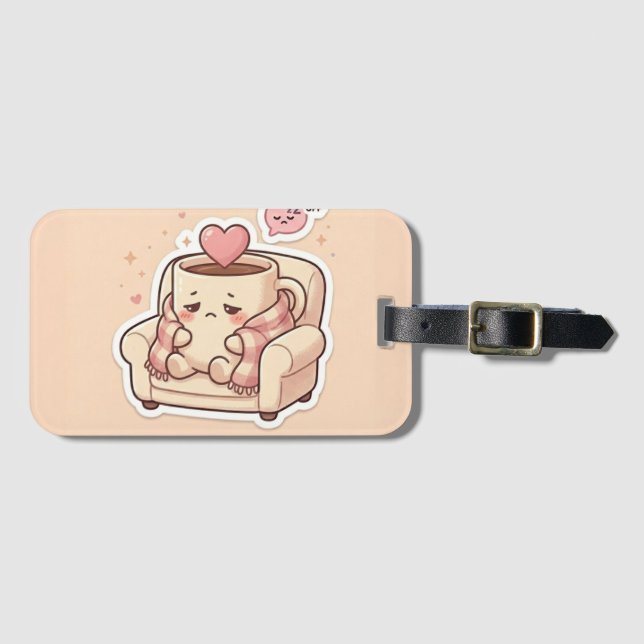 Trending Sticker-Sammlung | Cute & Funny Digital Gepäckanhänger (Vorderseite (Horizontal))