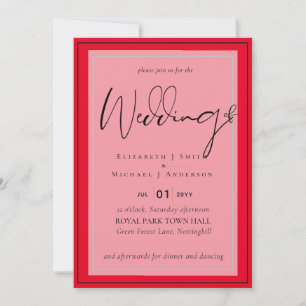 Trending Wedding Colors BLACK and RED BUDGET