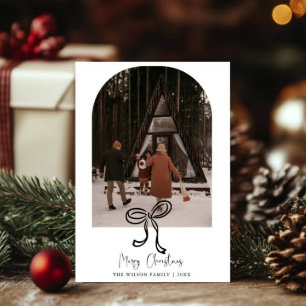 Trendkarte Weihnachten modernes Foto Weihnachtsgru Einladung