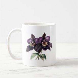 Trendklassische Tasse mit lila und schwarz orchid