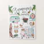 Trendliebhaber| Aquarelle - Illustration Puzzle<br><div class="desc">Trendy Aquarell handgezeichnete Illustrationen der Sommerfavoriten. Wenn Sie verschiedene Artikel sehen möchten, senden Sie mir einfach eine Nachricht. Fügen Sie diesem Design Ihre benutzerdefinierte Formulierung hinzu, indem Sie die "Bearbeiten Sie diese Designvorlage"-Felder auf der rechten Seite des Elements verwenden, oder klicken Sie auf die blaue Schaltfläche "Anpassen Sie es", um...</div>