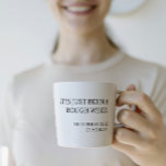 Trendlustige moderne Typografie Kaffeetasse<br><div class="desc">Trendlustige,  moderne Typografie Coffee Tasse</div>