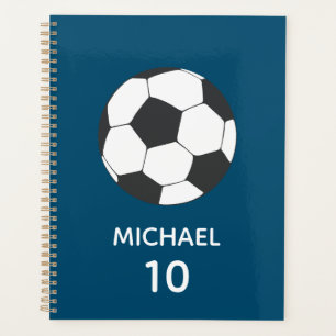 Trendly Personalisiert Soccer Football Name & Numb Planer