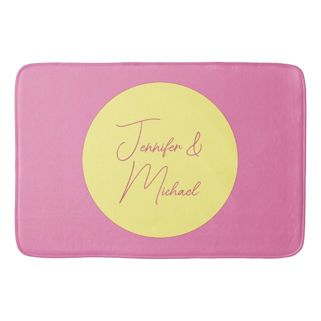 TrendMinimalistisch Moderne, Schlichte, einfache P Badematte (Vorderseite)