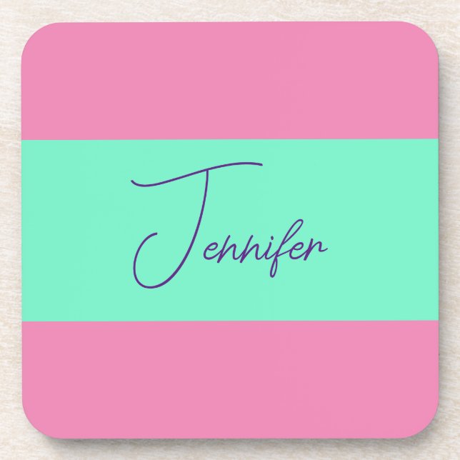 TrendMinimalistisch Moderne, Schlichte, einfache P Getränkeuntersetzer (Vorderseite)