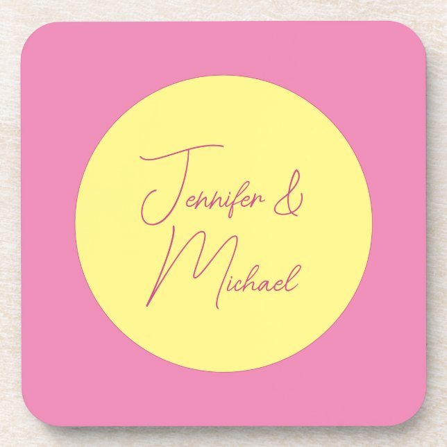 TrendMinimalistisch Moderne, Schlichte, einfache P Getränkeuntersetzer (Vorderseite)