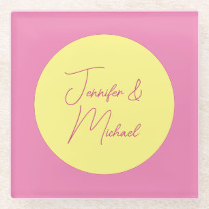 TrendMinimalistisch Moderne, Schlichte, einfache P Glasuntersetzer