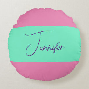 TrendMinimalistisch Moderne, Schlichte, einfache P Rundes Kissen