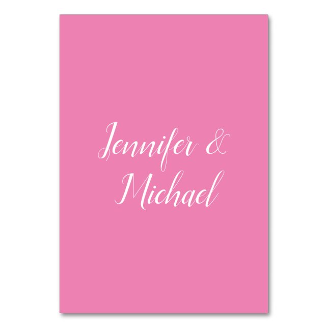 TrendMinimalistisch Moderne, Schlichte, einfache P Tischnummer (Vorderseite)