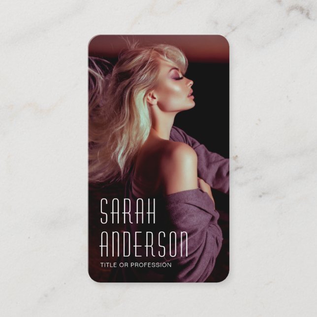 Trendmodelle Tänzer Schauspielerin Fotograf Foto  Visitenkarte (Vorderseite)