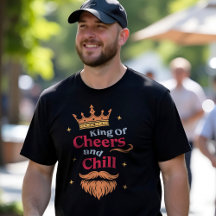 Trendmoderne, farbenfrohe Weihnachtskönig - Typogr