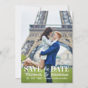 Trendmodernes Fotomagazin Save The Date Einladung