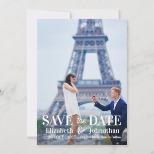 Trendmodernes Fotomagazin Save The Date Einladung