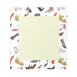 Trendmodische Schuhe Notizblock