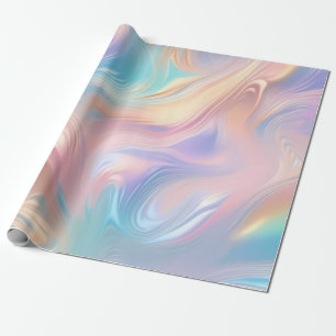 Trendpastellfarben Rosa abstrakte Wellen Geschenkpapier