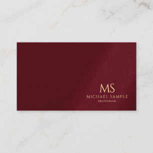 Trendprofessionelles elegantes goldenes Textmonogr Visitenkarte