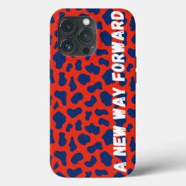 Trendred White Blue Animal Print Tough Case