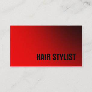 Trendred White Modern Hair Stylist Visitenkarte