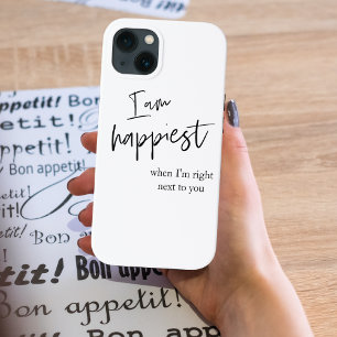 Trendromantisches Black Quote Geschenk Case-Mate iPhone Hülle