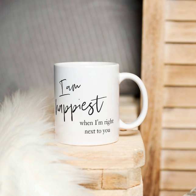 Trendromantisches Black Quote Geschenk Tasse (Von Creator hochgeladen)