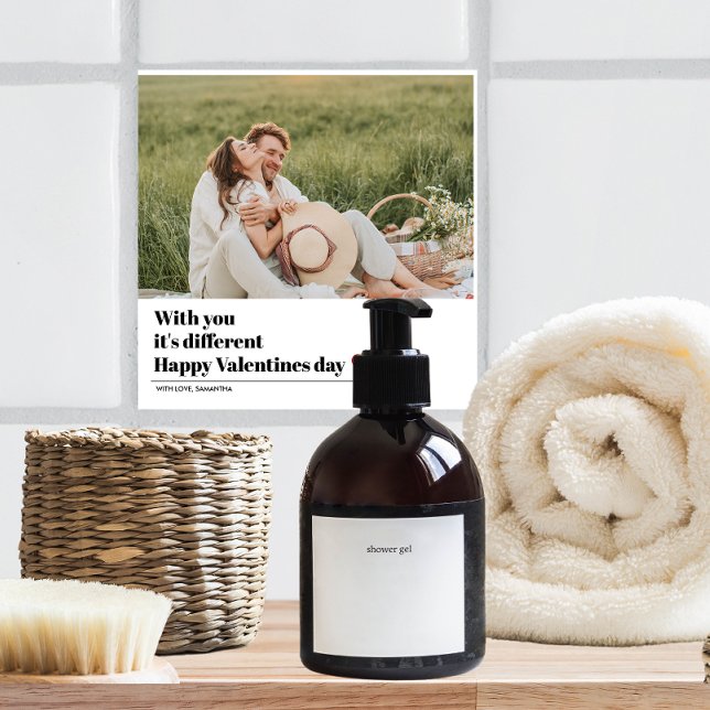 Trendromantisches Zitat | Valentines Bestes Gesche Fliese (Von Creator hochgeladen)