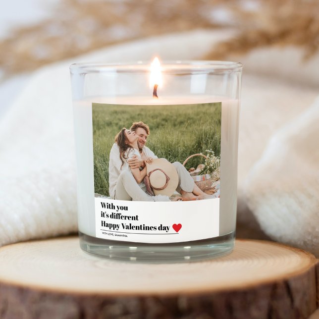 Trendromantisches Zitat | Valentines Bestes Gesche Quadratischer Aufkleber (Von Creator hochgeladen)