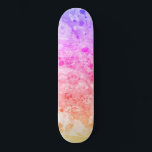 Trendrosa Blau Lila Grün Moderne Farben Skateboard<br><div class="desc">Trendy Pink Blue Lila Green Moderne Abstrakte Kunst Custom Blank Template Skateboard.</div>