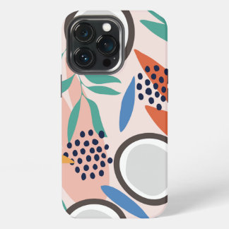 Trendrosa Grüner blauer Kokospalmenhain iPhone 13 Pro Hülle