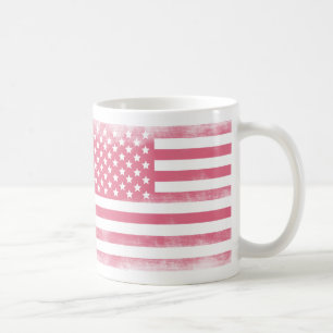 Trendrosa Grunge American Flag Tasse