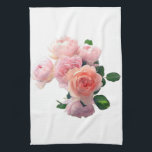 Trendrosa Rote Rosen Moderne Blumenvorlage Geschirrtuch<br><div class="desc">Trendy rosa Rote Rosen Moderne Blumenmuster Küchentücher.</div>