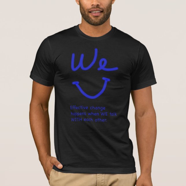 Trends wir lächeln Emoji, zusammen bringen wir Fri T-Shirt (Vorderseite)