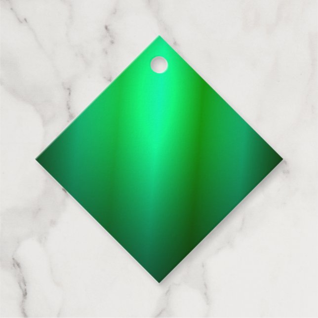 Trends zur Vorlage einer benutzerdefinierten grüne Geschenkanhänger (Vorderseite)