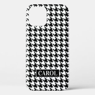 Trendschwarz-weiß-weißes Karo Case-Mate iPhone Hülle