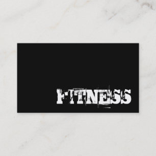 Trendschwarze Fitness Sport Business Card Visitenkarte