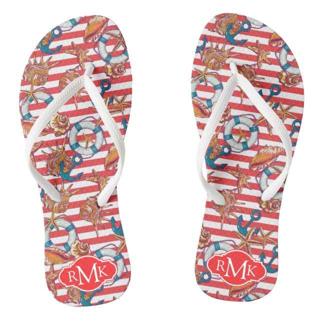 Trendstück| Monogramm Flip Flops (Fußbett)
