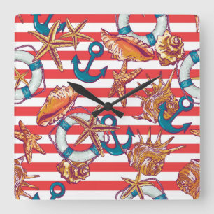 Trendstück Quadratische Wanduhr