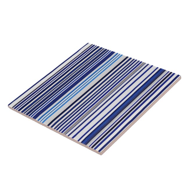 TrendSummer Navy Blue Boat Stripes Collection Fliese (Seite)