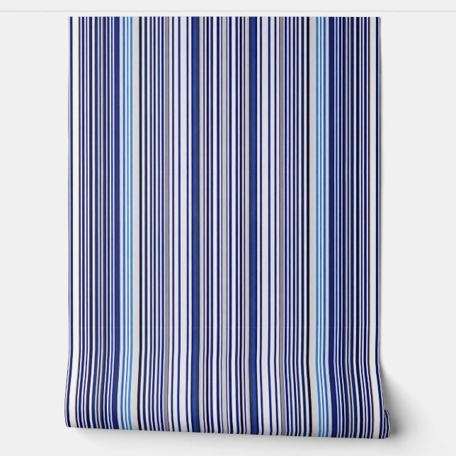 TrendSummer Navy Blue Boat Stripes Collection Tapete (Abrollen)